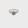 REDUCED! 18CT WHITE GOLD FLOW UP STYLE DIAMOND DRESS RING VALUED @ $2099