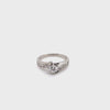 18CT WHITE GOLD WRAP AROUND STYLE DIAMOND DRESS RING VALUED @ $5799