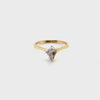 9CT YELLOW & WHITE GOLD WRAP AROUND DIAMOND DRESS RING VALUED @ $1149