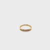 18CT YELLOW GOLD THICKENED TOP CHANNEL SET DIAMOND DRESS RING VALUED @ $1699