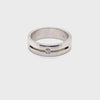 18CT WHITE GOLD MENS DIAMOND DRESS RING VALUED @ $4699