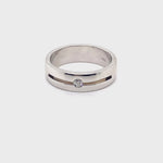 18CT WHITE GOLD MENS DIAMOND DRESS RING VALUED @ $4699