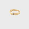 9CT YELLOW GOLD FITTED DIAMOND DRESS RING VALUED @ $1499