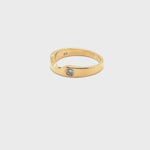 9CT YELLOW GOLD FITTED DIAMOND DRESS RING VALUED @ $1499