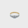 10CT YELLOW & WHITE GOLD DIAMOND DRESS RING VALUED @ $1699