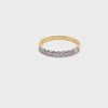 9CT YELLOW & WHITE GOLD DIAMOND DRESS RING VALUED @ $1699