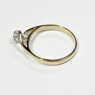 18ct YELLOW GOLD 0.20ct DIAMOND SOLITAIRE RING VAL: $1799