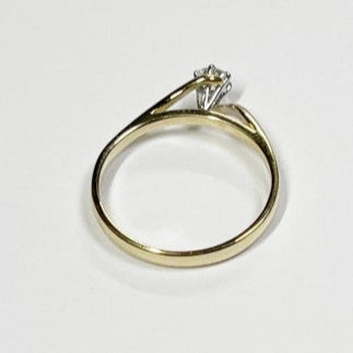 18ct YELLOW GOLD 0.20ct DIAMOND SOLITAIRE RING VAL: $1799