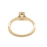 9ct YELLOW GOLD 0.60ct DIAMOND SOLITAIRE RING VAL: $6699