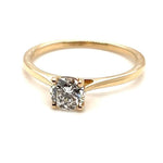 9ct YELLOW GOLD 0.60ct DIAMOND SOLITAIRE RING VAL: $6699