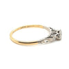 18ct YELLOW GOLD & PLATINUM DIAMOND RING VAL $1499