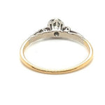 18ct YELLOW GOLD & PLATINUM DIAMOND RING VAL $1499