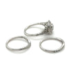 14ct WHITE GOLD 3pc DIAMOND BRIDAL SET TDW 1.5cts VAL: $4999