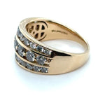 10ct YELLOW GOLD DIAMOND DRESS RING TDW: 2.00cts VAL: $4999