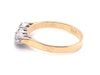 18CT YELLOW & WHITE GOLD CURVED PATTERN STYLE DRESS RING VALUED @ $3599