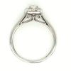 14ct WHITE GOLD DIAMOND HALO SET RING TDW 0.50cts VAL $2799