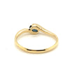 9CT YELLOW GOLD OVAL CUT SAPPHIRE DRESS RING TW 1.5g